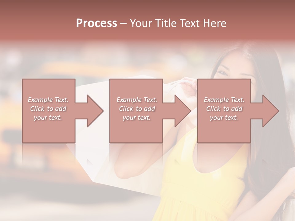 White Car Street PowerPoint Template