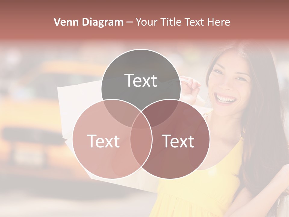 White Car Street PowerPoint Template