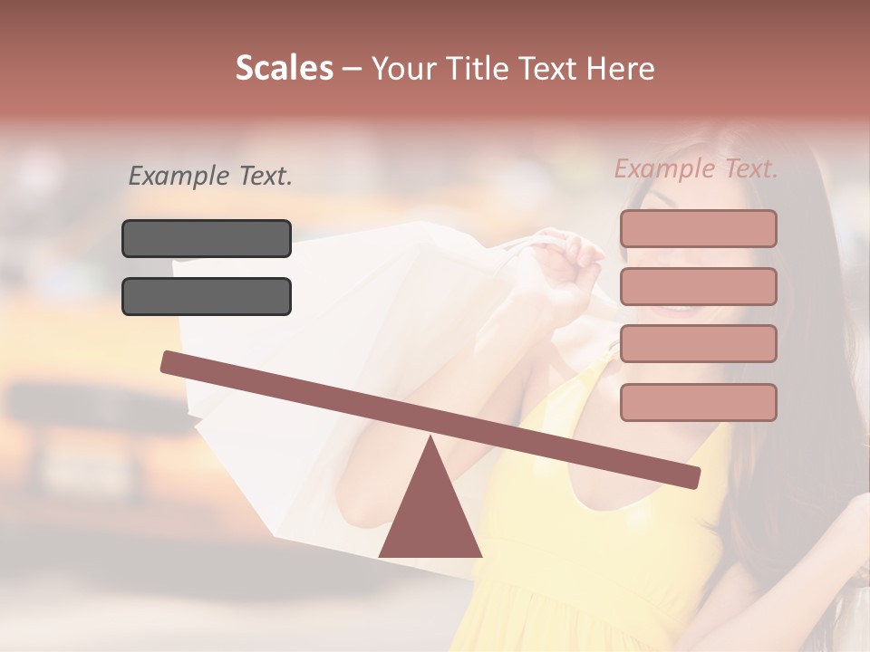 White Car Street PowerPoint Template