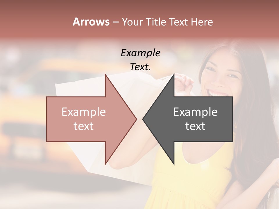 White Car Street PowerPoint Template