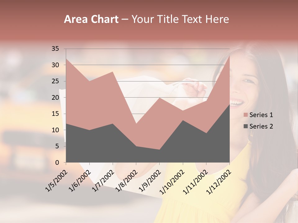 White Car Street PowerPoint Template