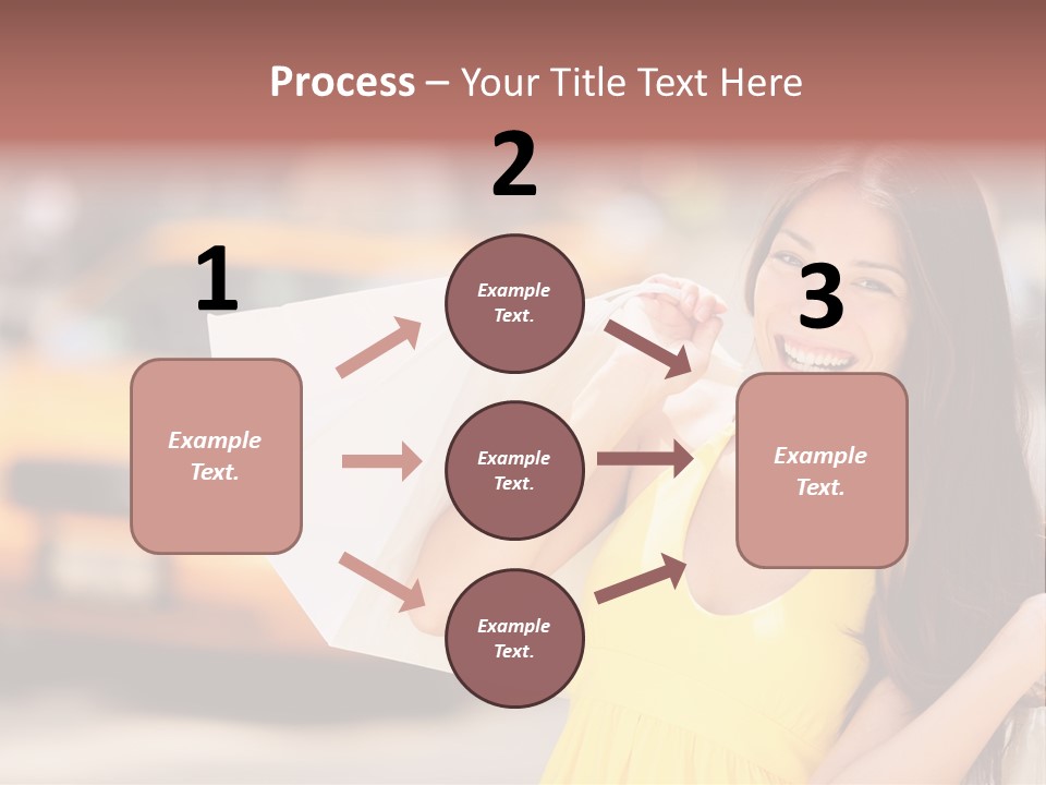 White Car Street PowerPoint Template