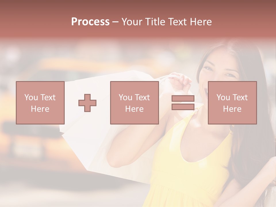 White Car Street PowerPoint Template