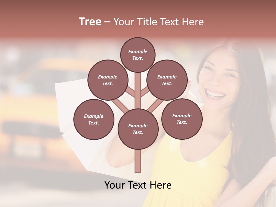 White Car Street PowerPoint Template