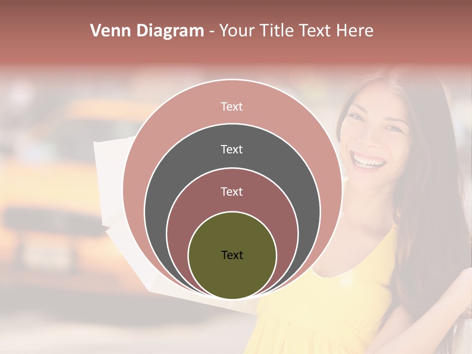 White Car Street PowerPoint Template