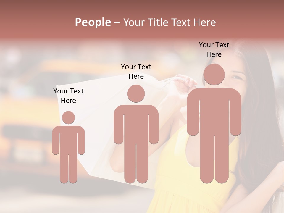 White Car Street PowerPoint Template