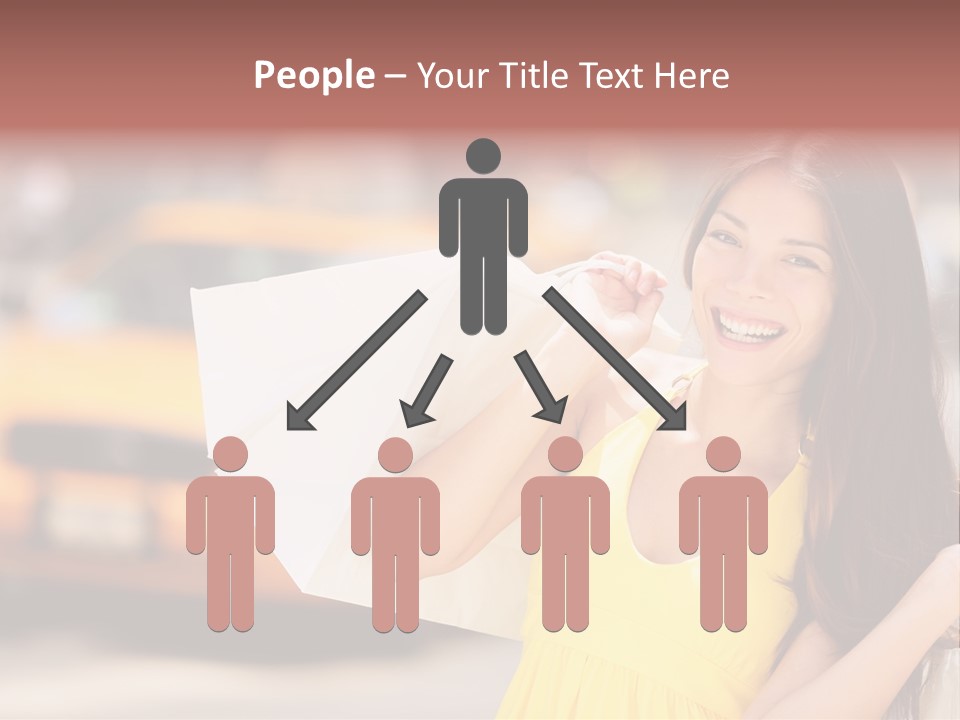 White Car Street PowerPoint Template