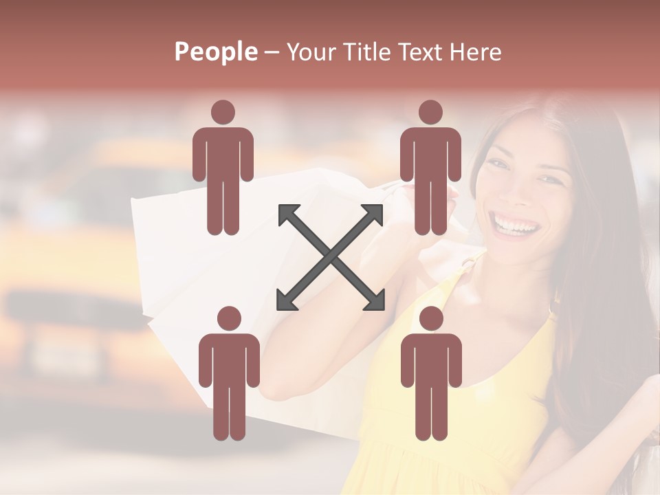 White Car Street PowerPoint Template