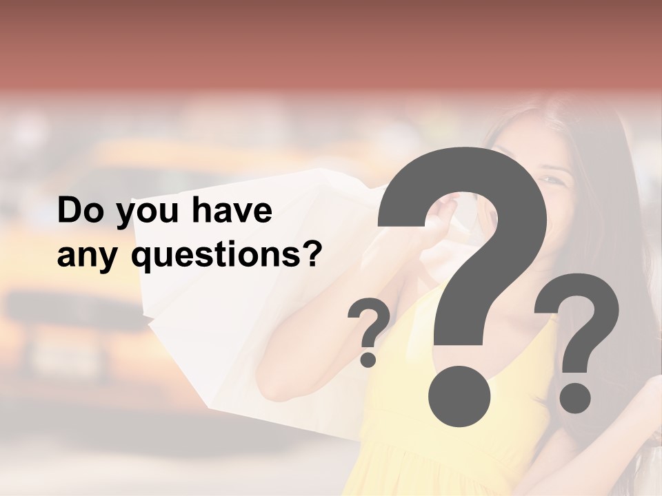 White Car Street PowerPoint Template