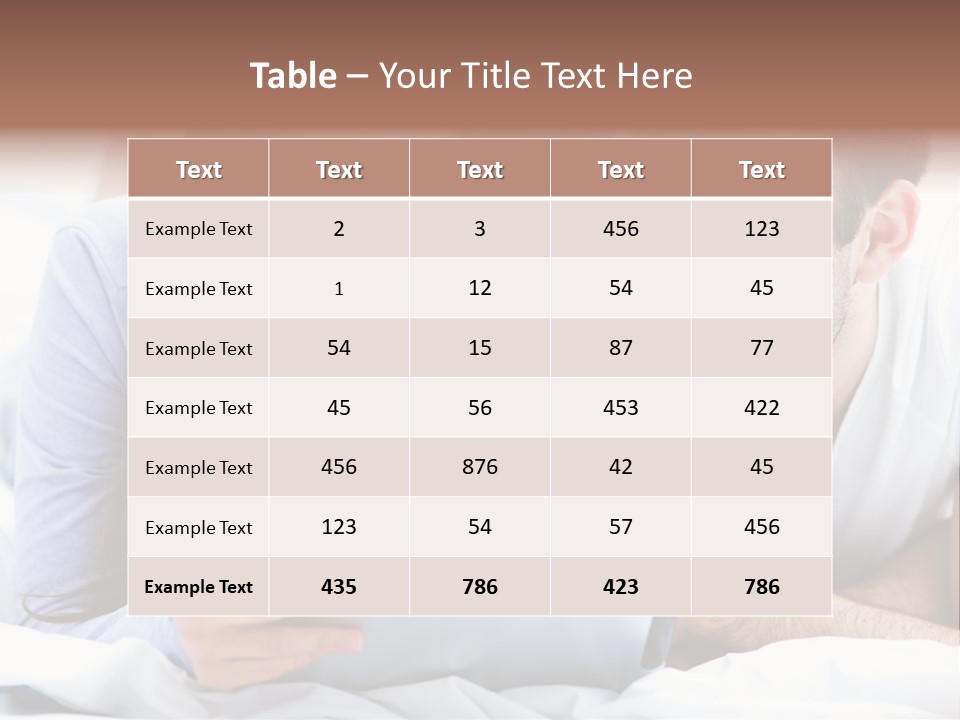 Woman Affection Resting PowerPoint Template