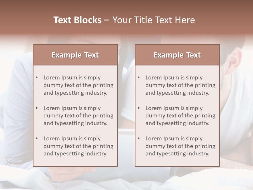 Woman Affection Resting PowerPoint Template