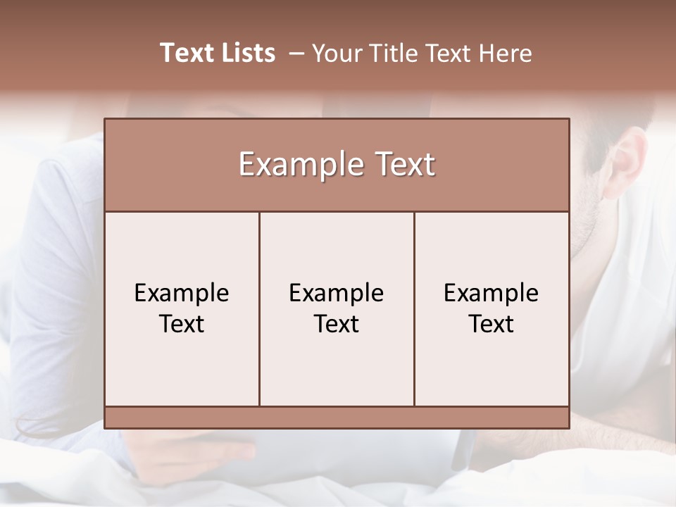 Woman Affection Resting PowerPoint Template