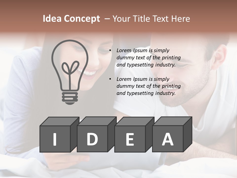 Woman Affection Resting PowerPoint Template