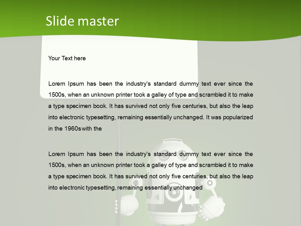 Male Space Robotic PowerPoint Template