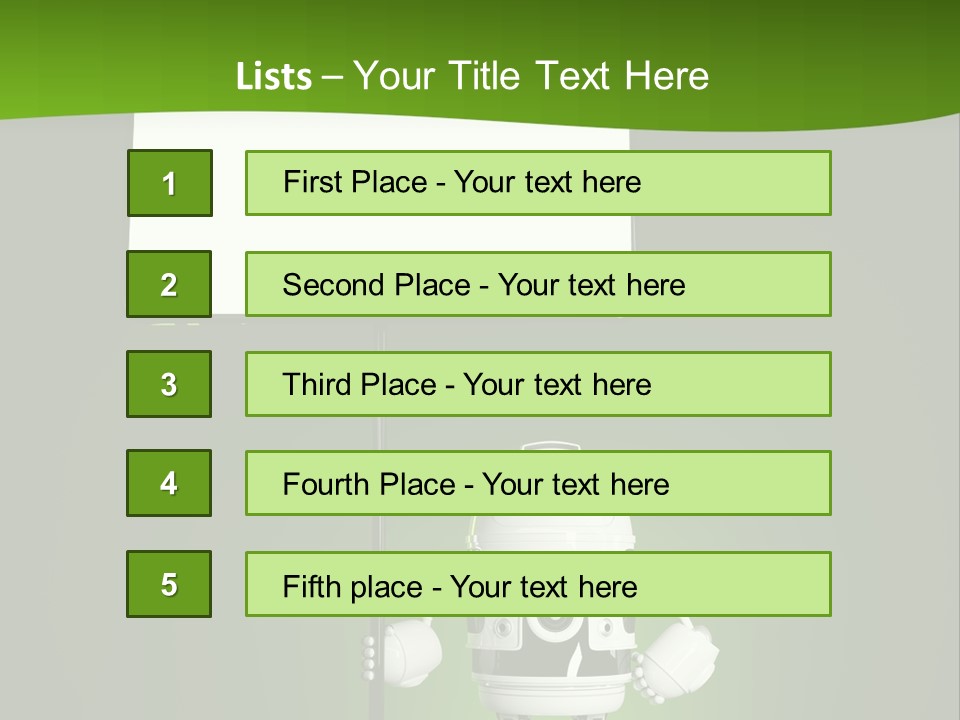 Male Space Robotic PowerPoint Template