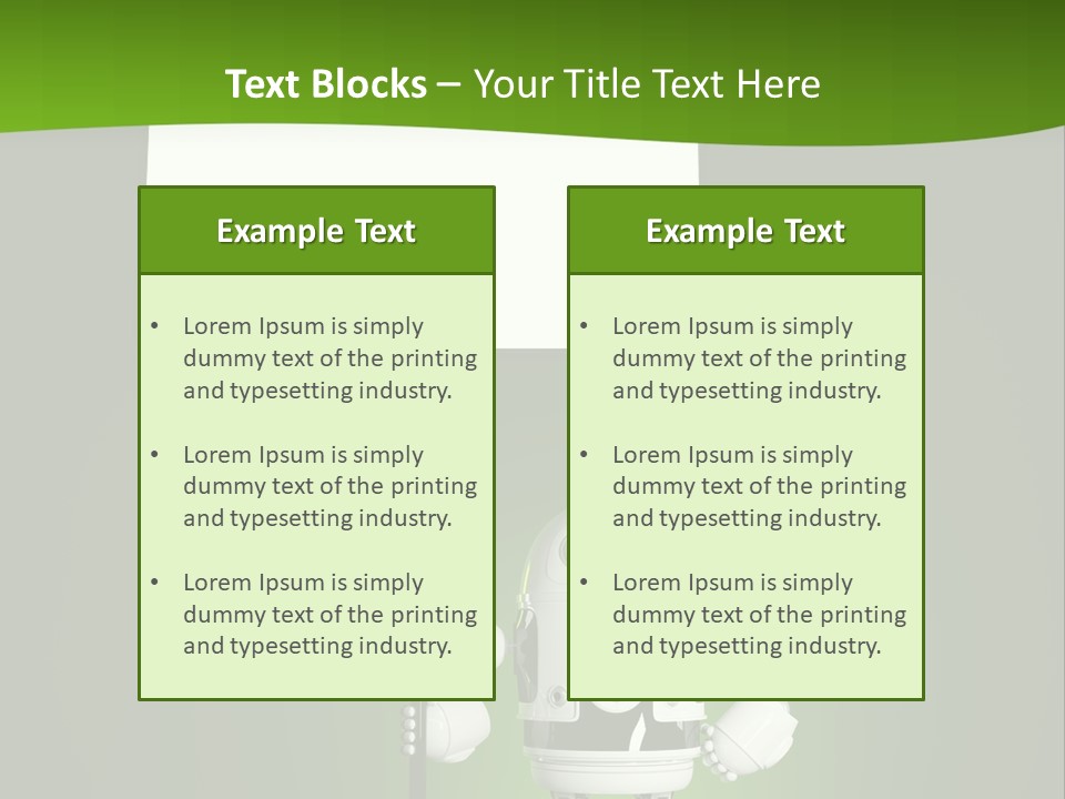 Male Space Robotic PowerPoint Template
