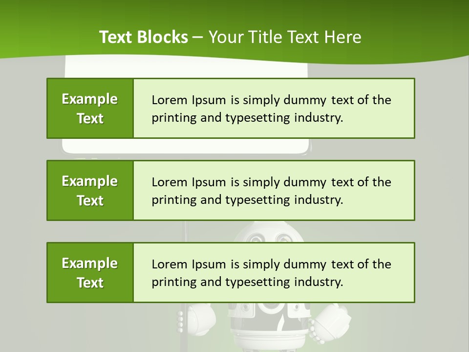 Male Space Robotic PowerPoint Template