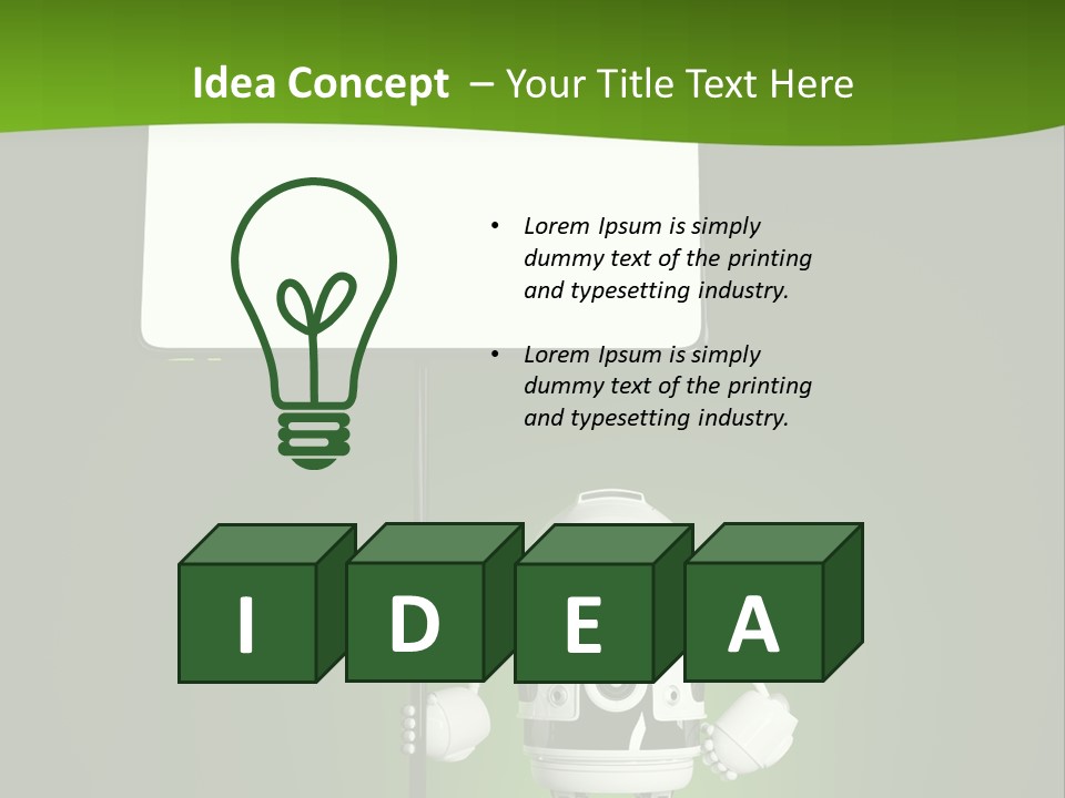 Male Space Robotic PowerPoint Template