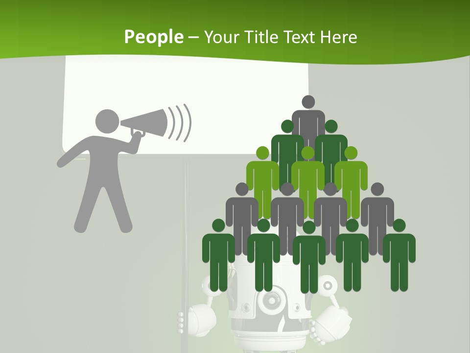 Male Space Robotic PowerPoint Template