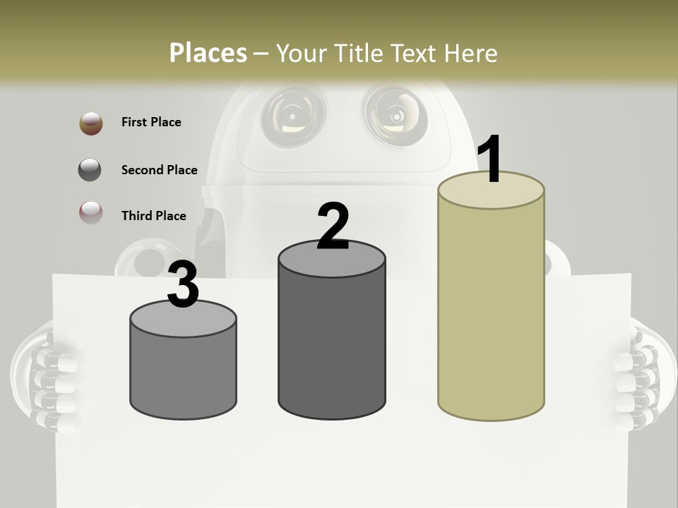 Intelligence Space Robot PowerPoint Template