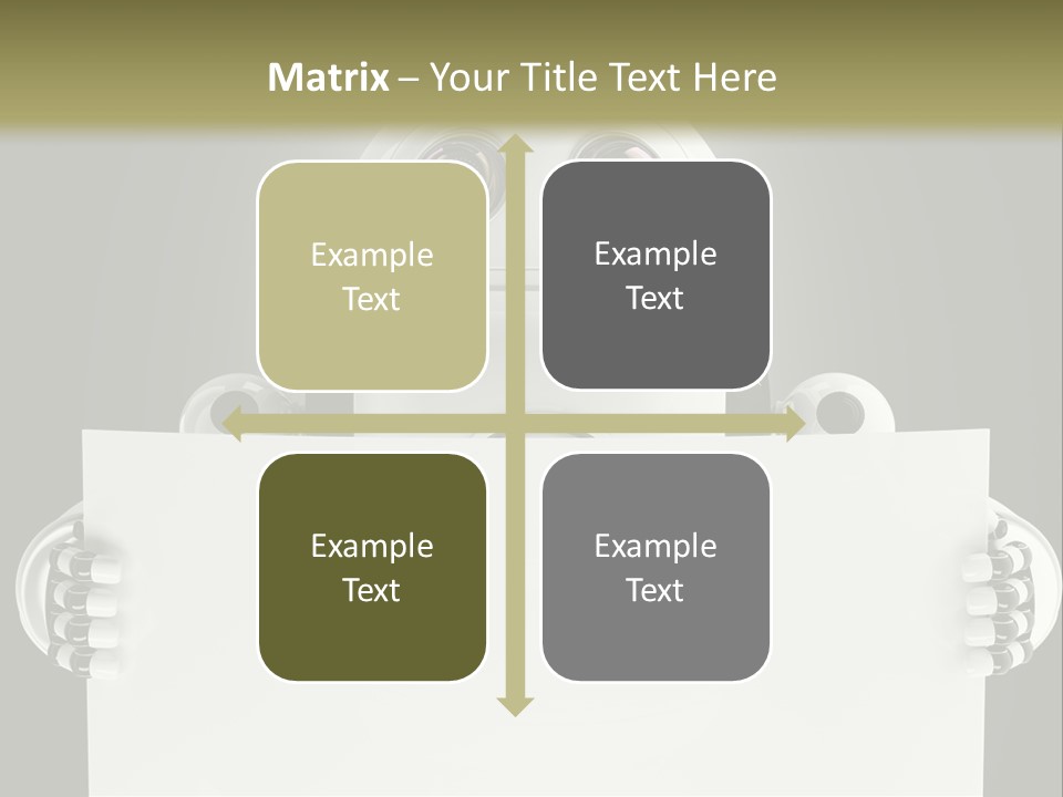 Intelligence Space Robot PowerPoint Template