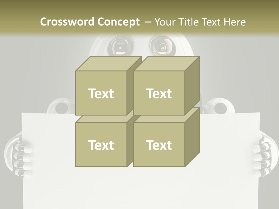 Intelligence Space Robot PowerPoint Template