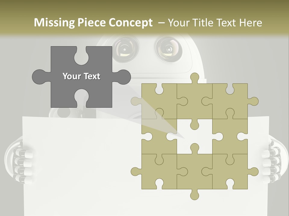 Intelligence Space Robot PowerPoint Template