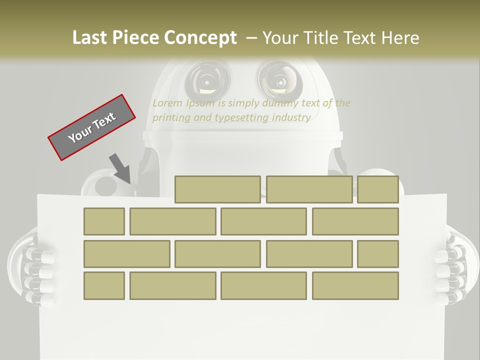 Intelligence Space Robot PowerPoint Template