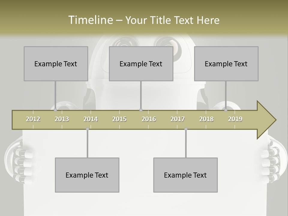 Intelligence Space Robot PowerPoint Template