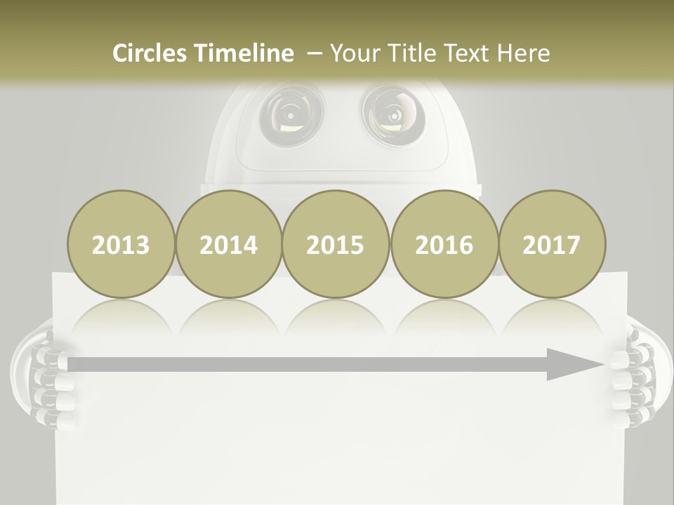 Intelligence Space Robot PowerPoint Template