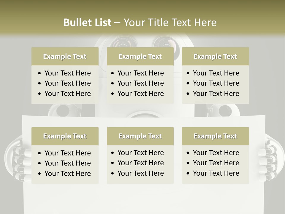 Intelligence Space Robot PowerPoint Template