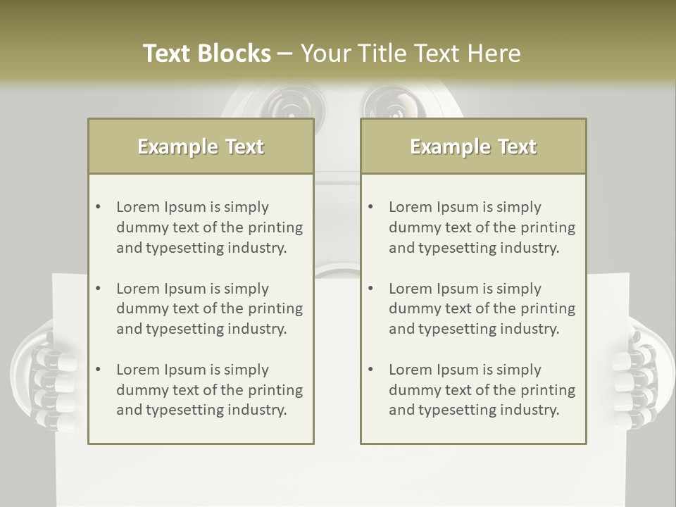 Intelligence Space Robot PowerPoint Template