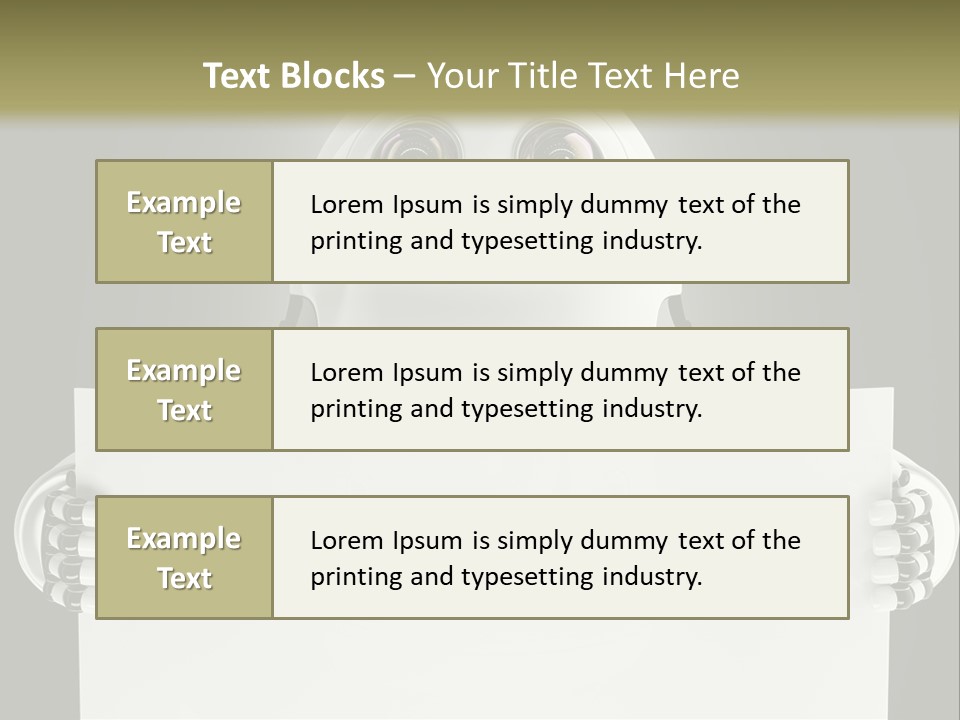 Intelligence Space Robot PowerPoint Template