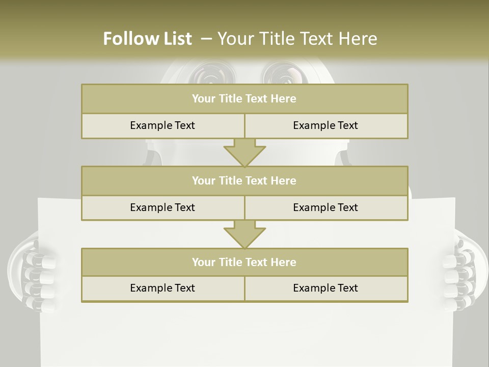 Intelligence Space Robot PowerPoint Template