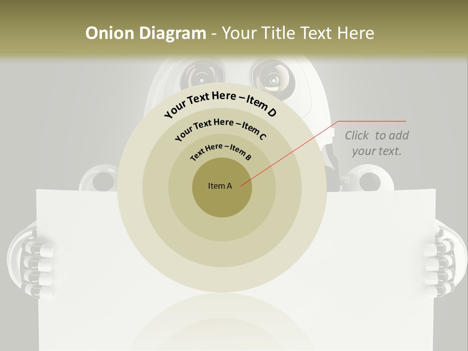 Intelligence Space Robot PowerPoint Template