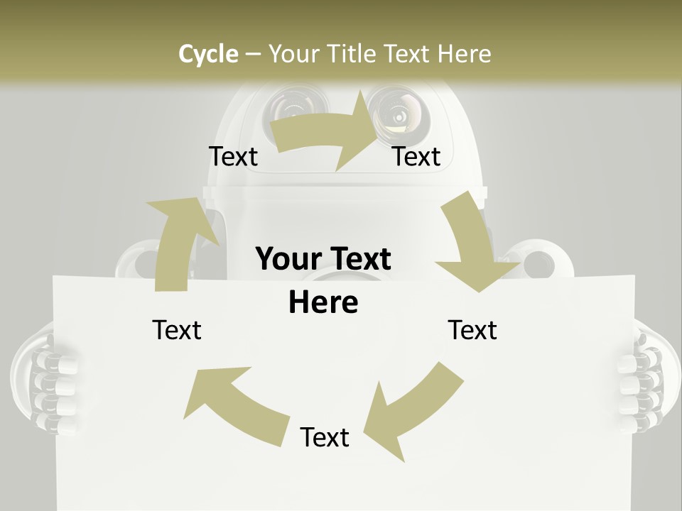 Intelligence Space Robot PowerPoint Template