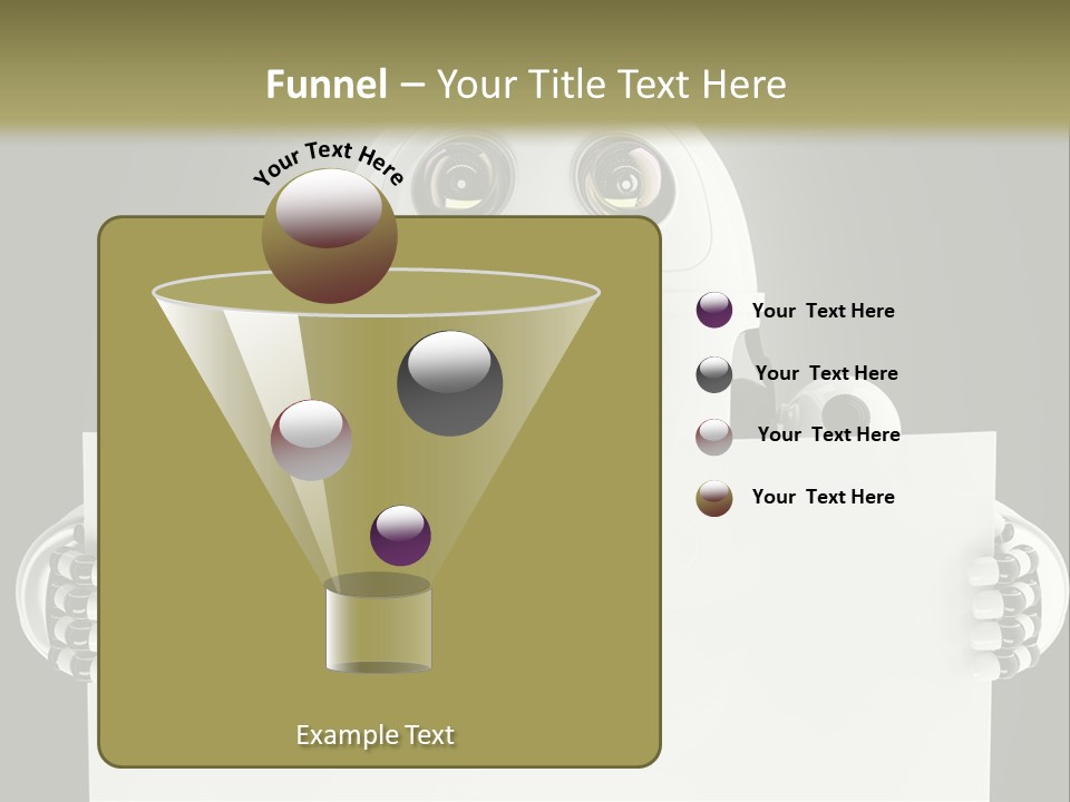 Intelligence Space Robot PowerPoint Template