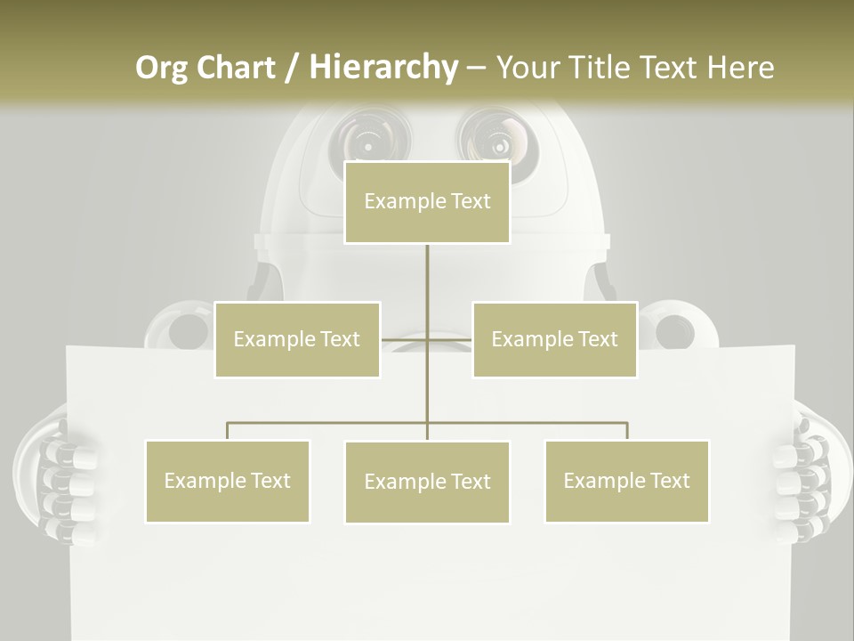 Intelligence Space Robot PowerPoint Template