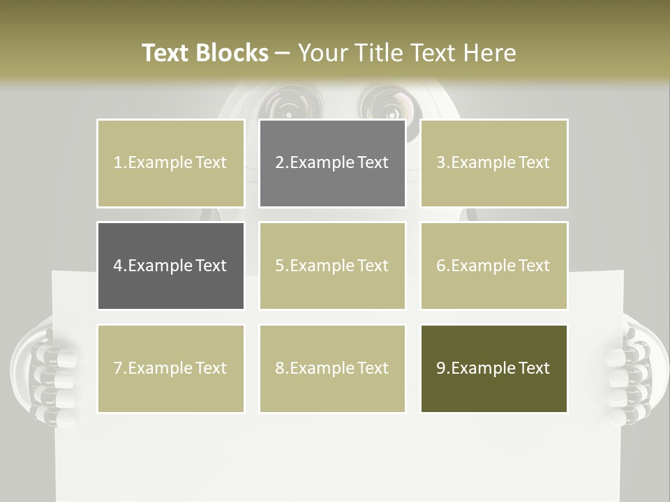 Intelligence Space Robot PowerPoint Template