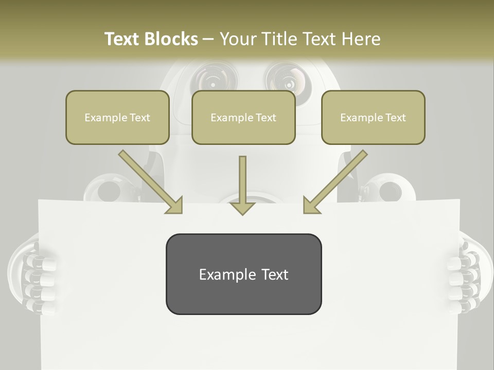 Intelligence Space Robot PowerPoint Template