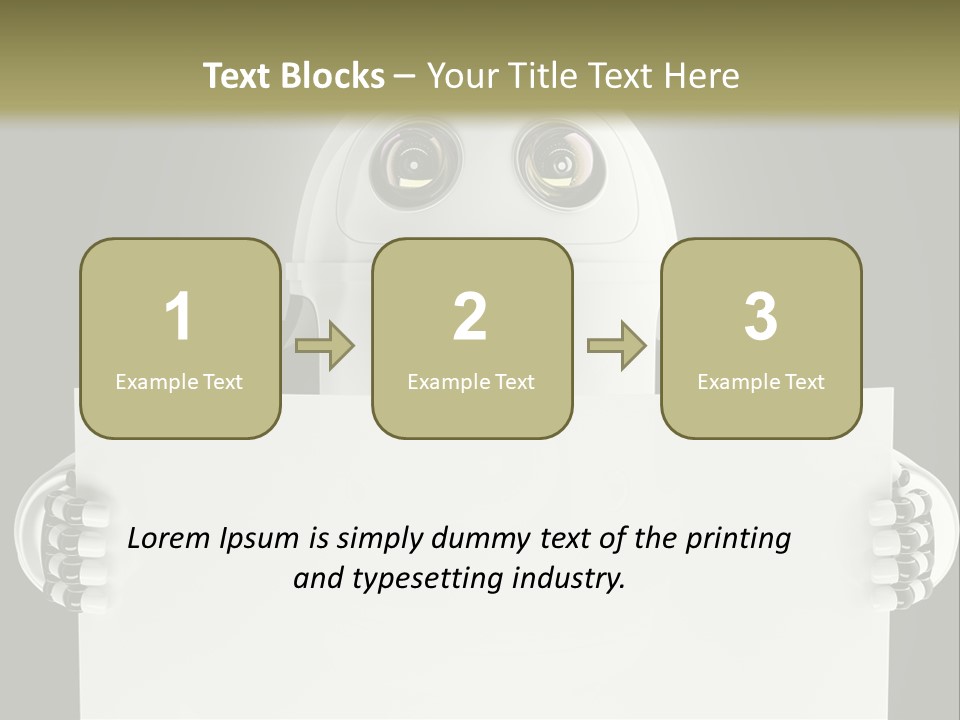 Intelligence Space Robot PowerPoint Template