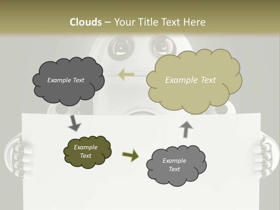 Intelligence Space Robot PowerPoint Template