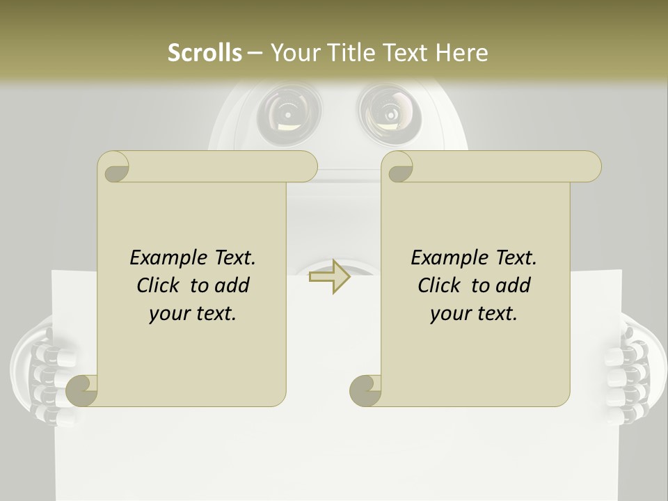 Intelligence Space Robot PowerPoint Template