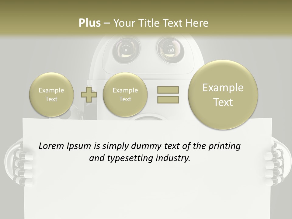 Intelligence Space Robot PowerPoint Template