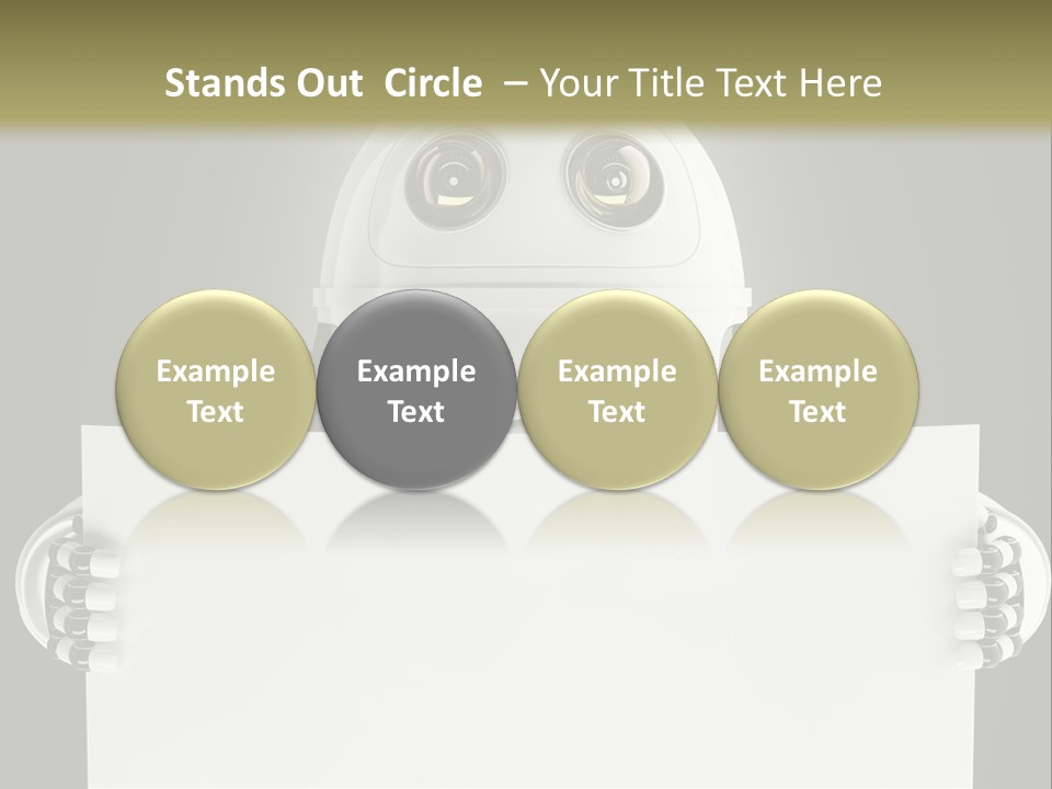 Intelligence Space Robot PowerPoint Template