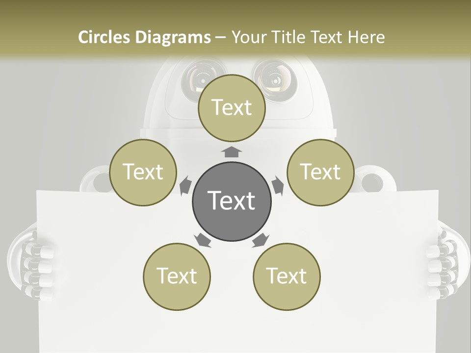 Intelligence Space Robot PowerPoint Template