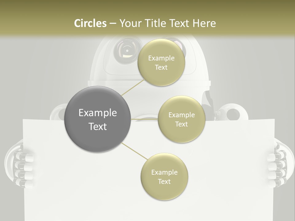Intelligence Space Robot PowerPoint Template