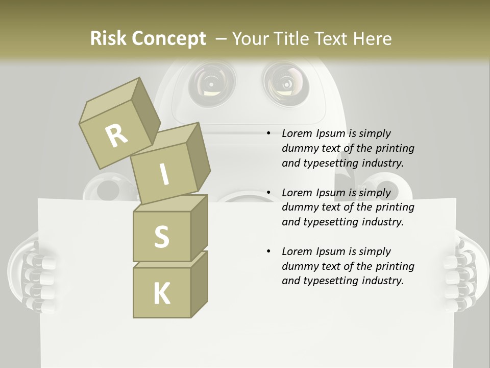 Intelligence Space Robot PowerPoint Template