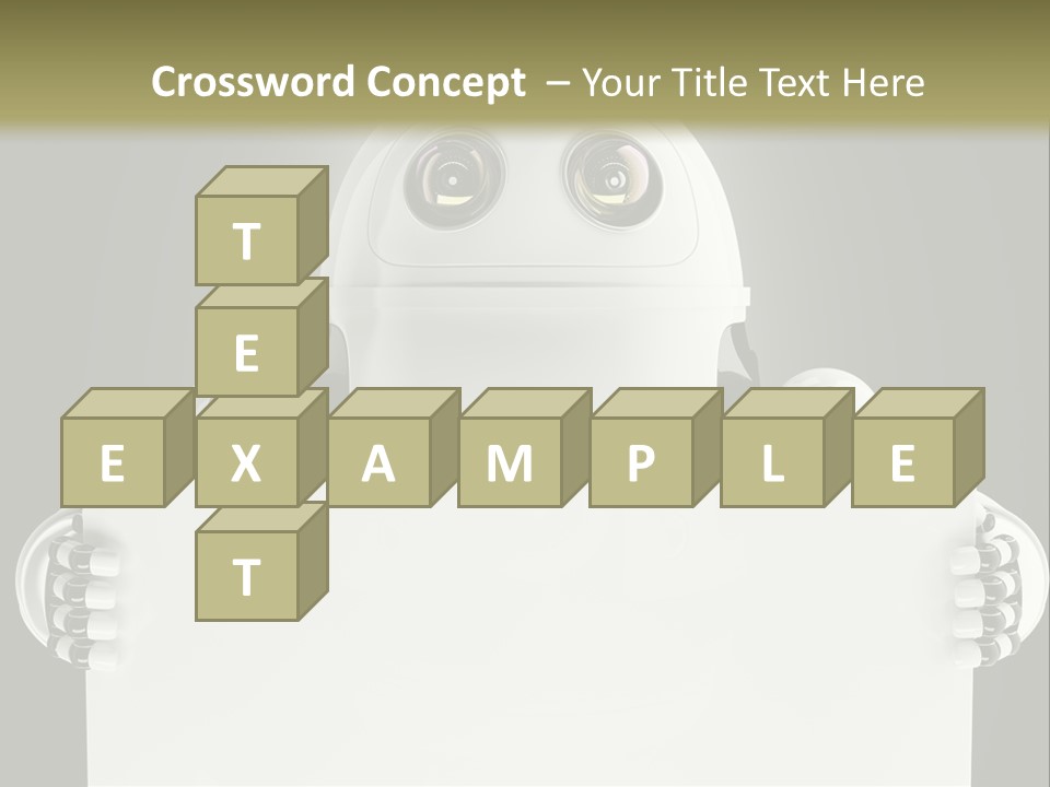 Intelligence Space Robot PowerPoint Template