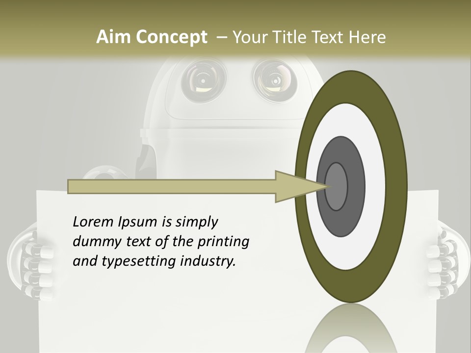 Intelligence Space Robot PowerPoint Template